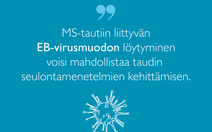 Joonas Lehikoisen sitaatti: MS-tautiin liittyvän EB-virusmuodon löytyminen voisi mahdollistaa taudin seulontamenetelmien kehittämisen.