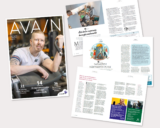 Avain-lehden 4/20206 kansi ja kolme aukeamaa rinnakkain