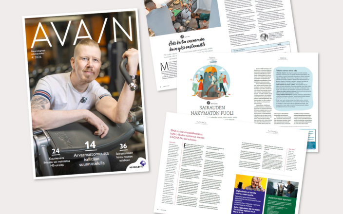 Avain-lehden 4/20206 kansi ja kolme aukeamaa rinnakkain
